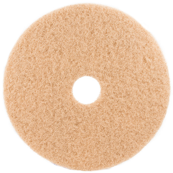 3M Healthcare 3400 Series Tan Burnish Pads - PAD, 3M, TAN BURNISH 3400, 27", 5/CS - 3400-27