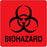 Laguna Coast Associates Biohazard Labels - Biohazard Label, Red, 1" x 1", 500/Roll - BH229-K