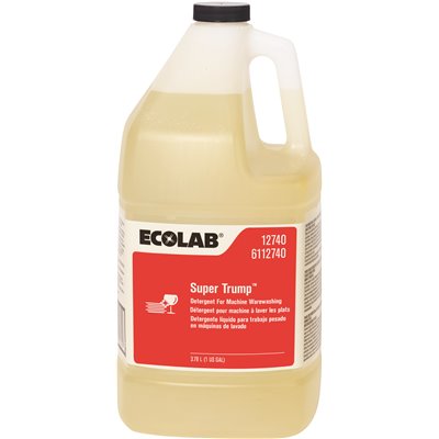 Ecolab Super Trump Detergent - Super Trump Dish Detergent, 1 gal. - 6112740