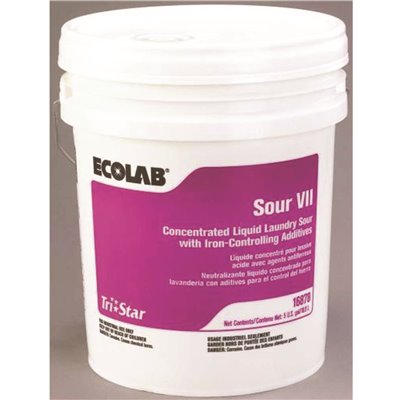 Ecolab Tri-Star Sour VII Laundry Detergent - Tri-Star Sour VII Laundry Detergent, 5 gal. - 6116878