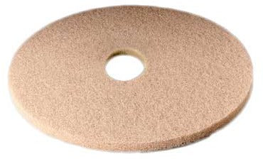 3M Healthcare 3400 Series Tan Burnish Pads - Tan Burnish Pad 3400 for Floor Polishing Machine, 19" - 7000120648