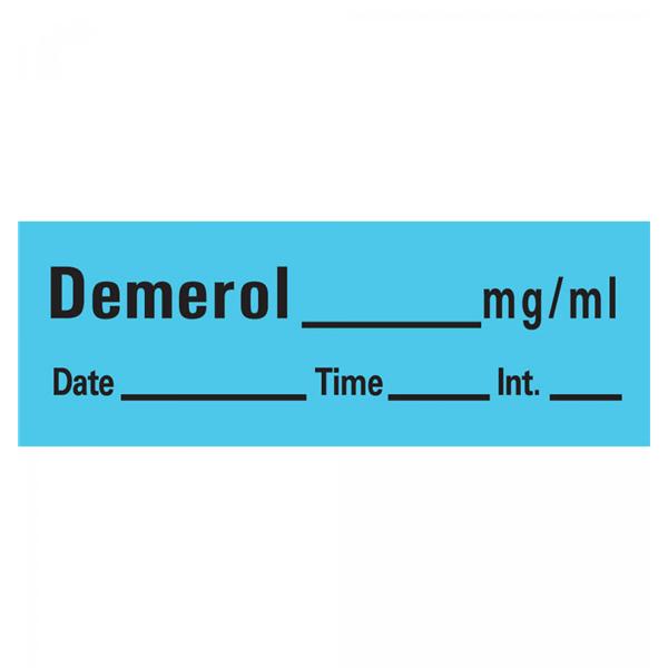 Laguna Coast Associates Anesthesia Labels / Tape - Anesthesia Tape, Demerol - TA074