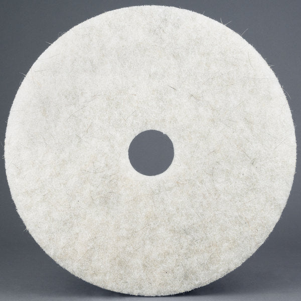 3M Healthcare 3300 Series Natural-Blend White Pad - Natural Blend White Pad 3300 for Floor Polishing Burnishing Machine, 27" - 3300-27