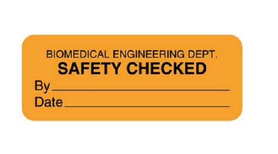 Laguna Coast Associates Biomed Labels - Biomed Label, Engineering, Fluorescent Orange - 10850-51