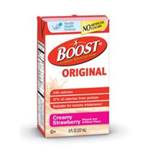 Nestle Healthcare Nutrition Boost Liquid Nutritional Drink Strawberry 8oz Carton 27/Ca