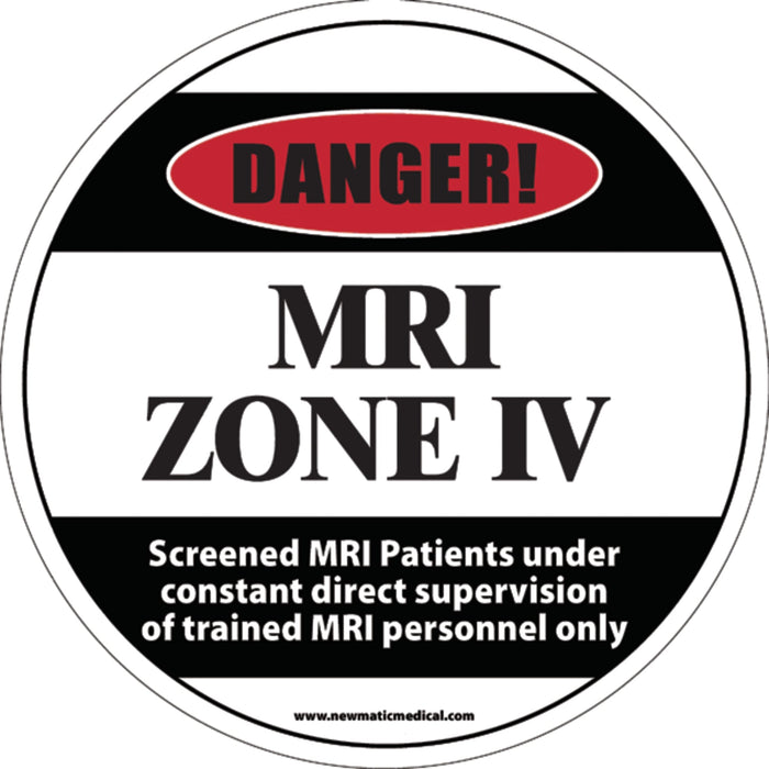 17 Inch Diameter MRI Floor Signs