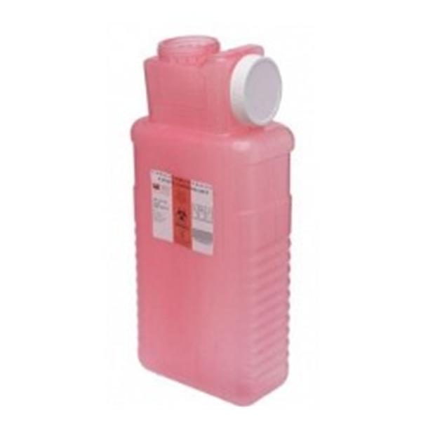 Post Medical Container Sharps 2.5gal 1 Piece Screw Cap Red Ea, 16 EA/CA (1101-LPR)