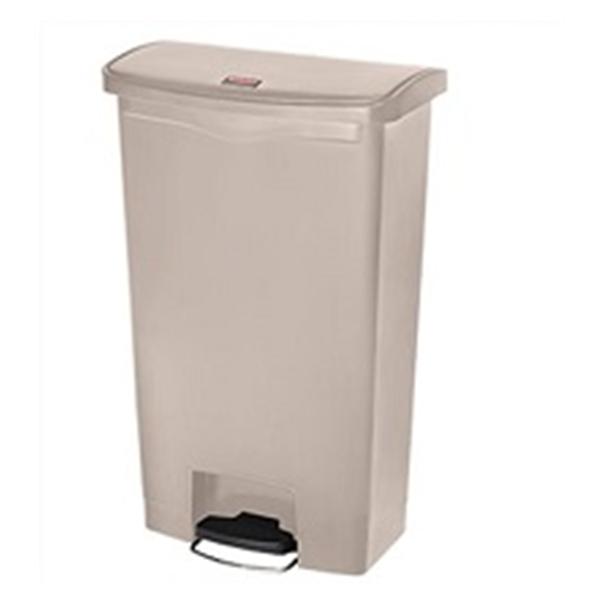 Rubbermaid Container Waste Slim Jim Rsn 18gal Step-On Hng Ld Bg Rctnglr Ea