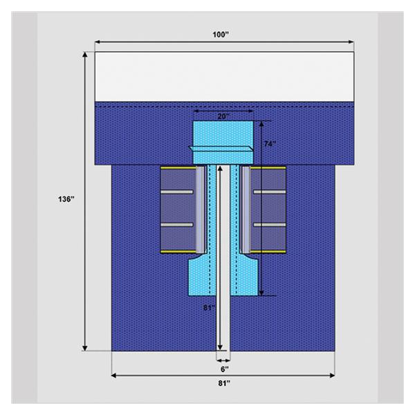 Welmed  Drape Cardiovascular Split Fenestrated 1x81x136" Sterile 12/Ca