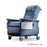 Champion Manufacturing Recliner Transport 56 Series 500lb Capacity Bonnie Blue Ea