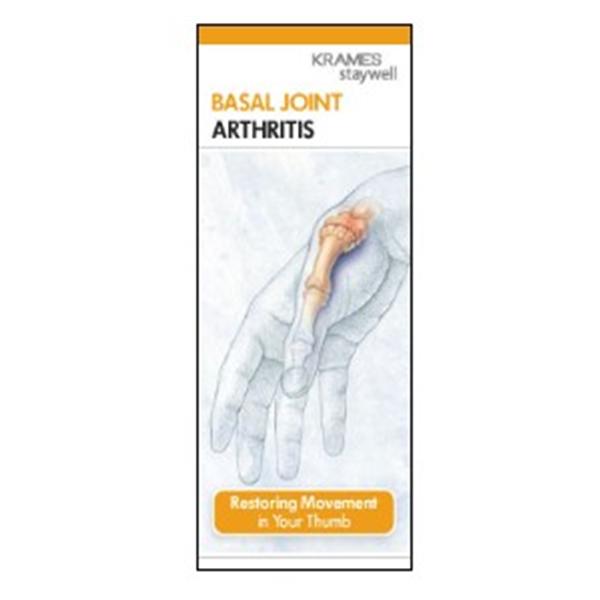 Krames Communications Brochure Educational Basal Joint Arthritis 50/Pk