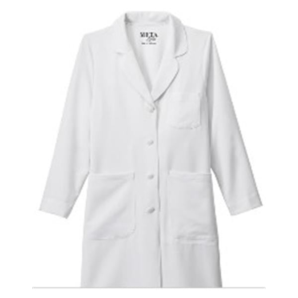 White Swan Uniform Lab Coat Consultation Poly/Ryn/Spndx W Wht Sz 2 37" Ea