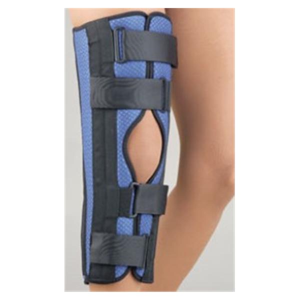 Fla Orthopedics  Brace Immobilizer Adult Knee Fm/Msh Blk/Blu Size 18" Universal Ea