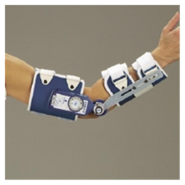 Deroyal Industries  Splint Dynamic DeROM Adult Elbow White/Blue Size Size C Right Ea