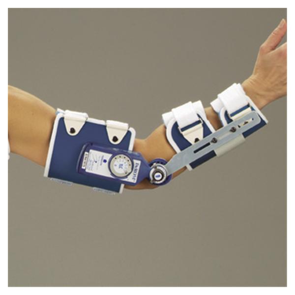 Deroyal Industries  Splint Dynamic DeROM Adult Elbow White/Blue Size Size C Left Ea