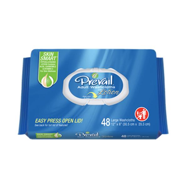 First Quality Products Washcloth Incontinence Prevail Adult Unscented 12/Ca