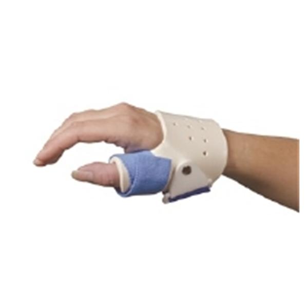 Alimed Brace Freedom Thumbkeeper Adlt Hand Thrmplstc Wht/Blu Sz Lg Rt Ea