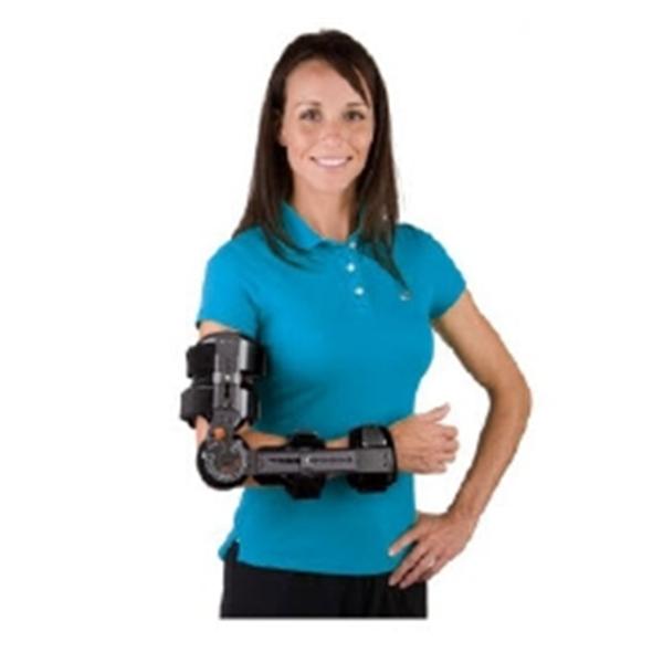 Breg Brace Telescoping Adult Elbow Black Right Ea