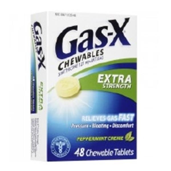 GSK Consumer Healthcare Gas-X Chewable Tablets Extra Strength Peppermint 48/Bt, 24 BT/CA (1294802)