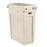 Rubbermaid Container Waste Slim Jim Plastic Beige 4/Ca