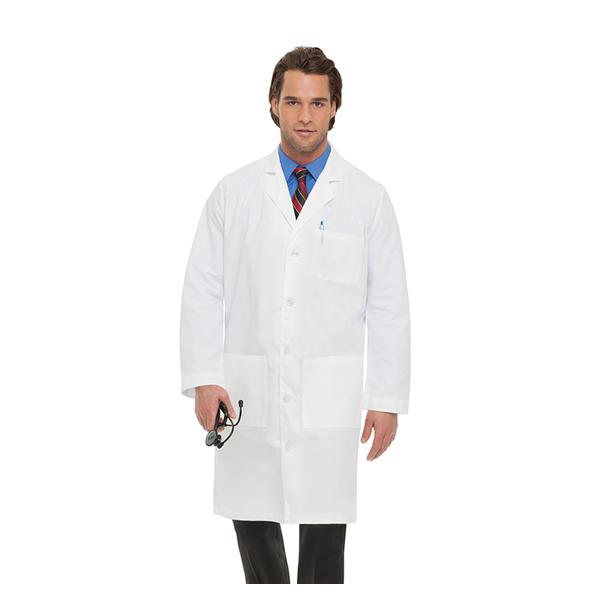 Landau Uniforms  Lab Coat Jacket Mens White Large Size 44L Ea