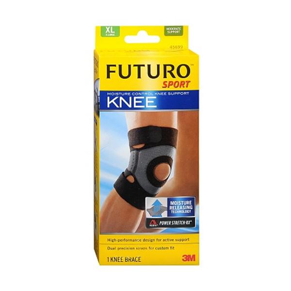 3M Medical Products Support Futuro Sport Knee Neoprene Blend Black Size X-Large 12/Ca