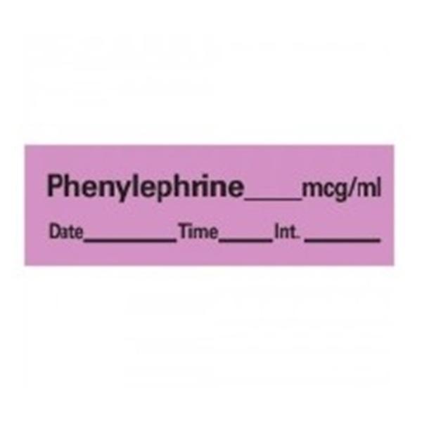 TimeMed a Div of PDC Label Phenylephrine Ea