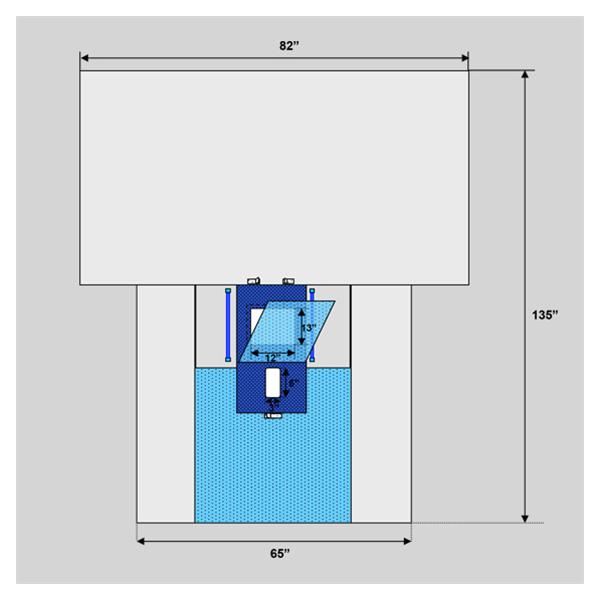 Welmed  Drape Sheet Fenestrated 135x82" Clear Blue Sterile 20/Ca