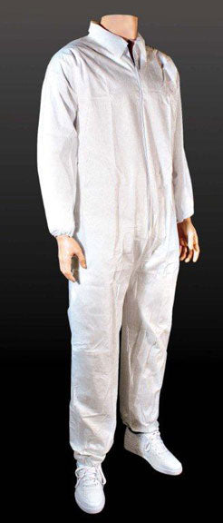 Cellupcap Spunbound Coveralls - Spunbound Coveralls, Elastic Wrists and Ankles, SMS, Size XL - 5540WX