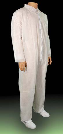 Cellucap Spunbound Polypropylene Coveralls - Coverall, Polypropylene, White, Size 4XL - 55802XXXX