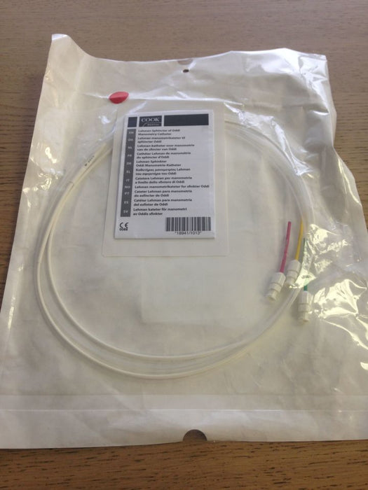 Cook Inc Lehman Sphincter / Oddi Manometry Catheter - CATHETER, MANOMETRY, SOM-18-S-LEHMAN-NG - G24972