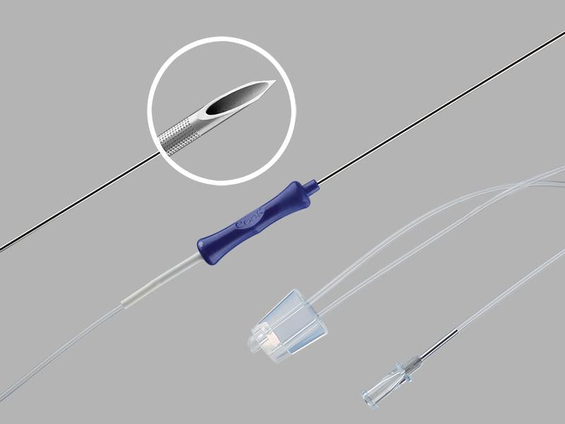 Cook Inc. Single Lumen Ovum Aspiration Needles - Ovum Single-Lumen Aspiration Needle, 17G, 35 cm Length, 90 cm Aspiration Line - G55477