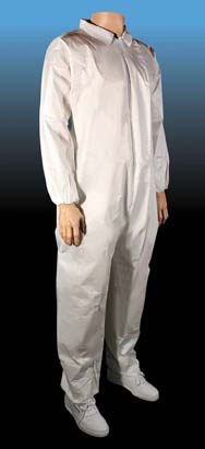 Cellucap Manufacturing Breathable Barrier Coveralls - COVERALL, BREATHABLE, WH, ELST WRIST / ANKLES - 5740-M