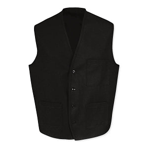 Vf Workwear-Div / Vf Imagewear (W) Button-Front Volunteer Vests - Unisex Button-Front Vest, Black, Size 3XL - 1360BK3XL