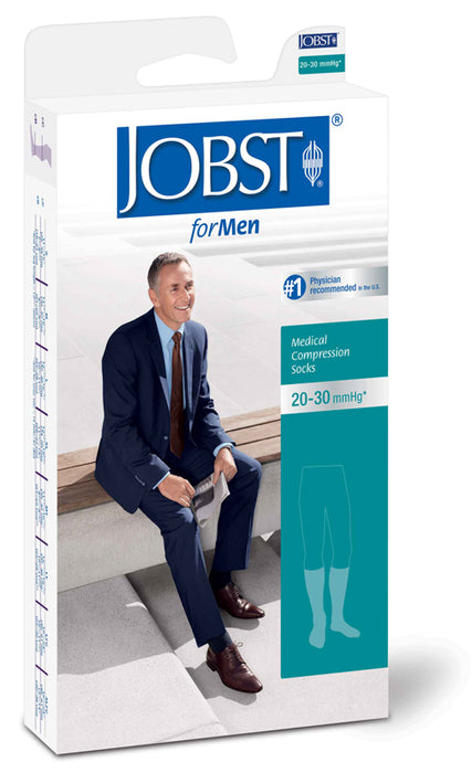 Jobst Men's 20-30 mmHg Open Toe Knee High Support Socks