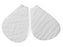 Medline M-77 Felt Metatarsal Pads - MET PAD, WHITE FELT, M-77, 1/4" 100/PK - 77319