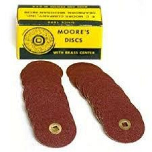 EC Moore Brass-Center Paper-Backed Snap-On Abrasive Disc - MOORE BRASS CTR DISC GARNET 50/BX - BC-78-GXC