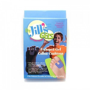 Dr. Jill's Foot Pads U-Shaped Gel Callus Cushions - CALLUS U-SHAPED PADS, PURPLE GEL 2/PK - 1036 (GEL U)