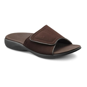 Dr. Comfort Dr. Comfort Connor Men's Sandal Slides - Connor Sandal Slides, Chocolate, Men's Size 9 Wide - 5420-W-09.0