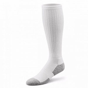 Dr. Comfort Over the Calf Diabetic Socks - Diabetic Over the Calf Sock, White, Size L - 601344