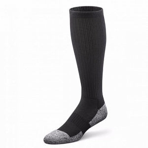 Dr. Comfort Over the Calf Diabetic Socks - Diabetic Over the Calf Sock, Black, Size XS - 601311