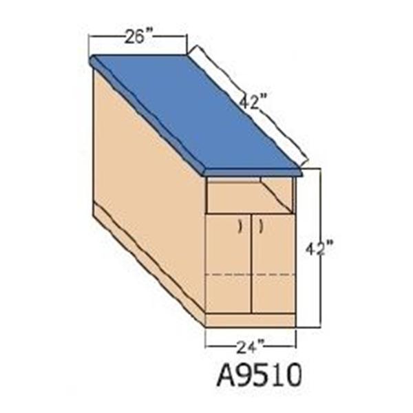 Hausmann Industries Module Front Taping Table ProTeam 42x24x42" Ea