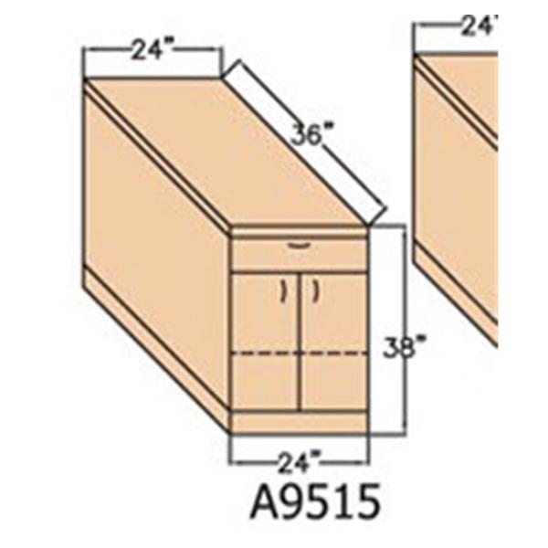 Hausmann Industries Module Taping Laminate Top 38x24x36" 450lb Capacity Ea