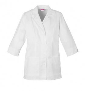 Cherokee Uniforms Ladies Cherokee Lab Coat - Cherokee Women's Lab Coat, White, Size XL - 724841288167