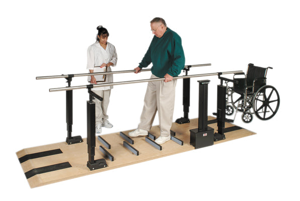 Parallel Bars Wood Platform Mounted