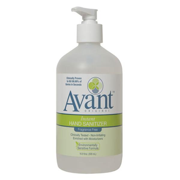 B4 Brands Sanitizer Gel Avant 16.9 oz Fragrance Free 1/Bt, 12 BT/CA (12089-16-FF)