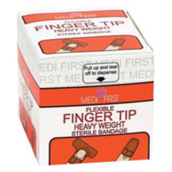 Medique Pharmaceuticals Bandage Elstc/Fbrc Medi-First Fingertip 1.75x2" Flxbl Tn LF 40/Pk