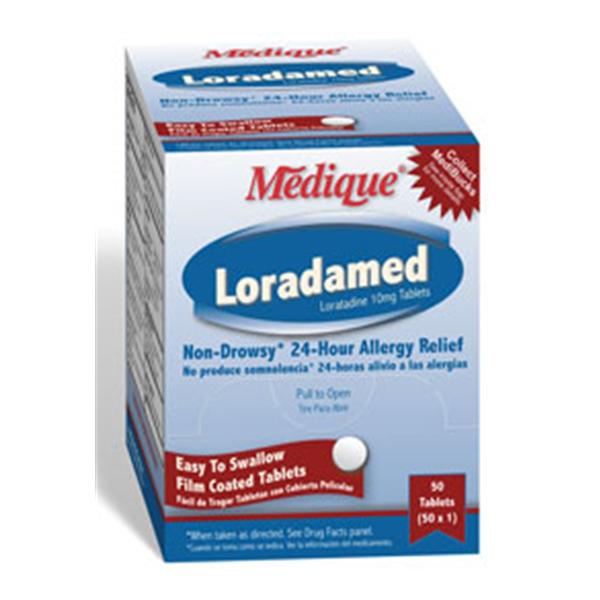 Medique Pharmaceuticals Loradamed Allergy Tablets Unit Dose Packet 10mg 1x50/Bx