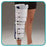 Deroyal Industries  Immobilizer Deluxe Adult Knee Canvas White/Blue Universal Ea (ER1220917)