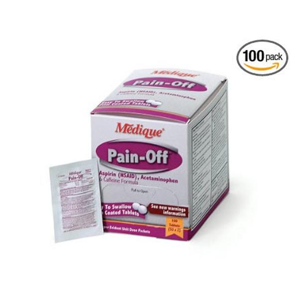 Medique Pharmaceuticals Pain-Off 250/250/65mg Tablets Film Coated 100x2